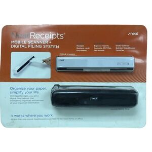New Neat 260908 Scanning Digital Filing System With Desktop‎ Stand & Travel Case